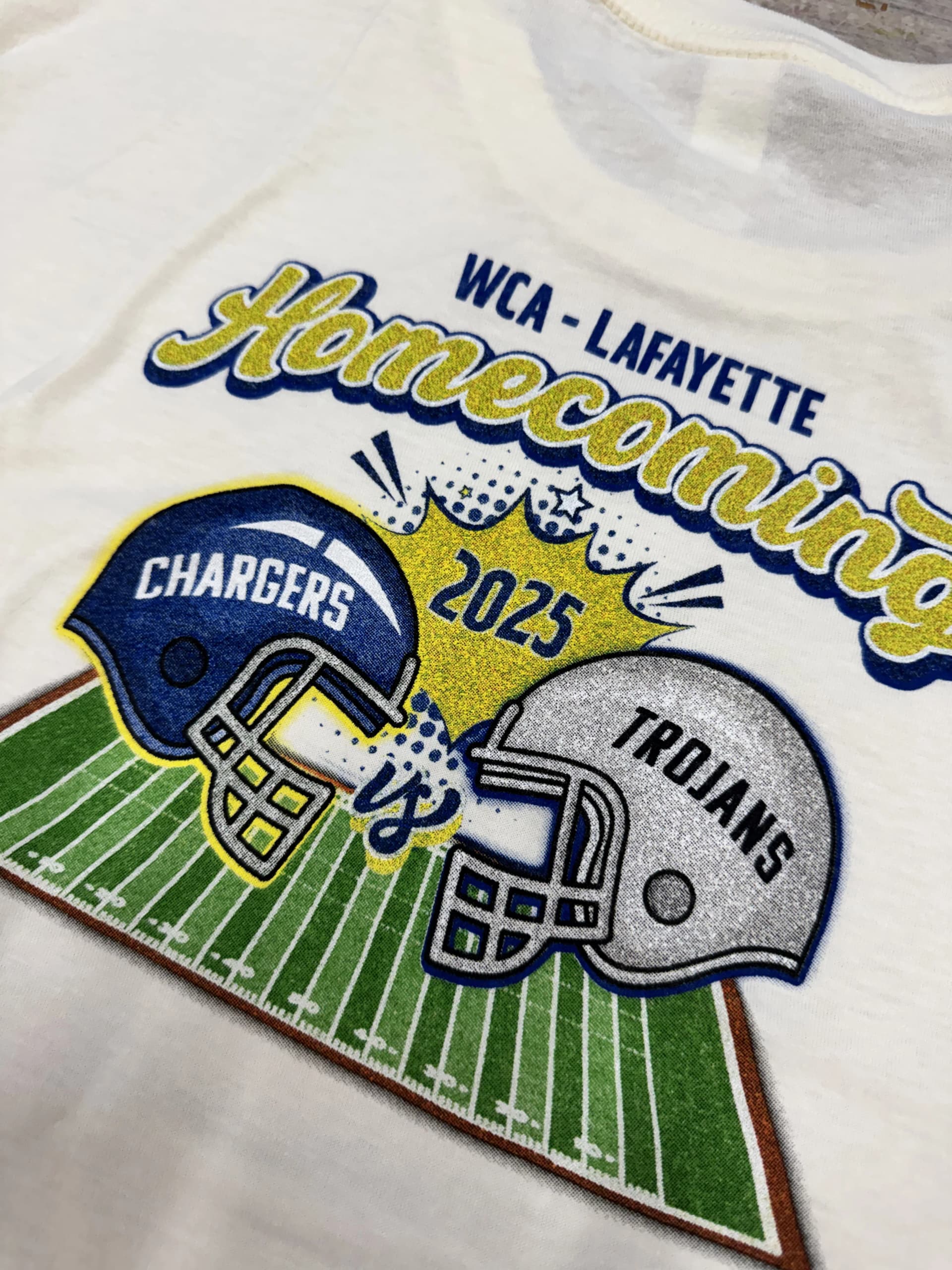 WCA Lafayette Homecoming 2025 custom fundraiser t-shirt